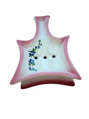 Vintage California Pottery Tea Bag Holder Art Deco 1940s
